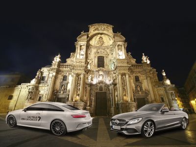 Dimovil acompaña a 7 Televisión de Murcia con los Mercedes C Cabrio y E Coupe