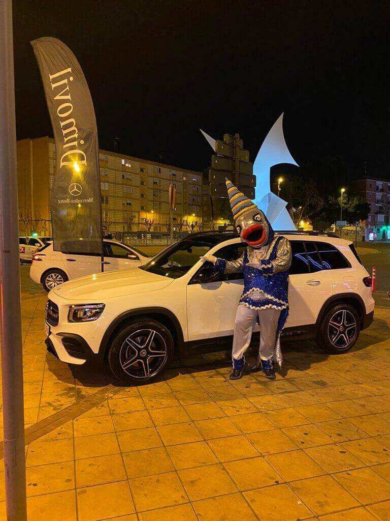 El nuevo Mercedes-Benz GLB protagonista en la cena de gala de los sardineros